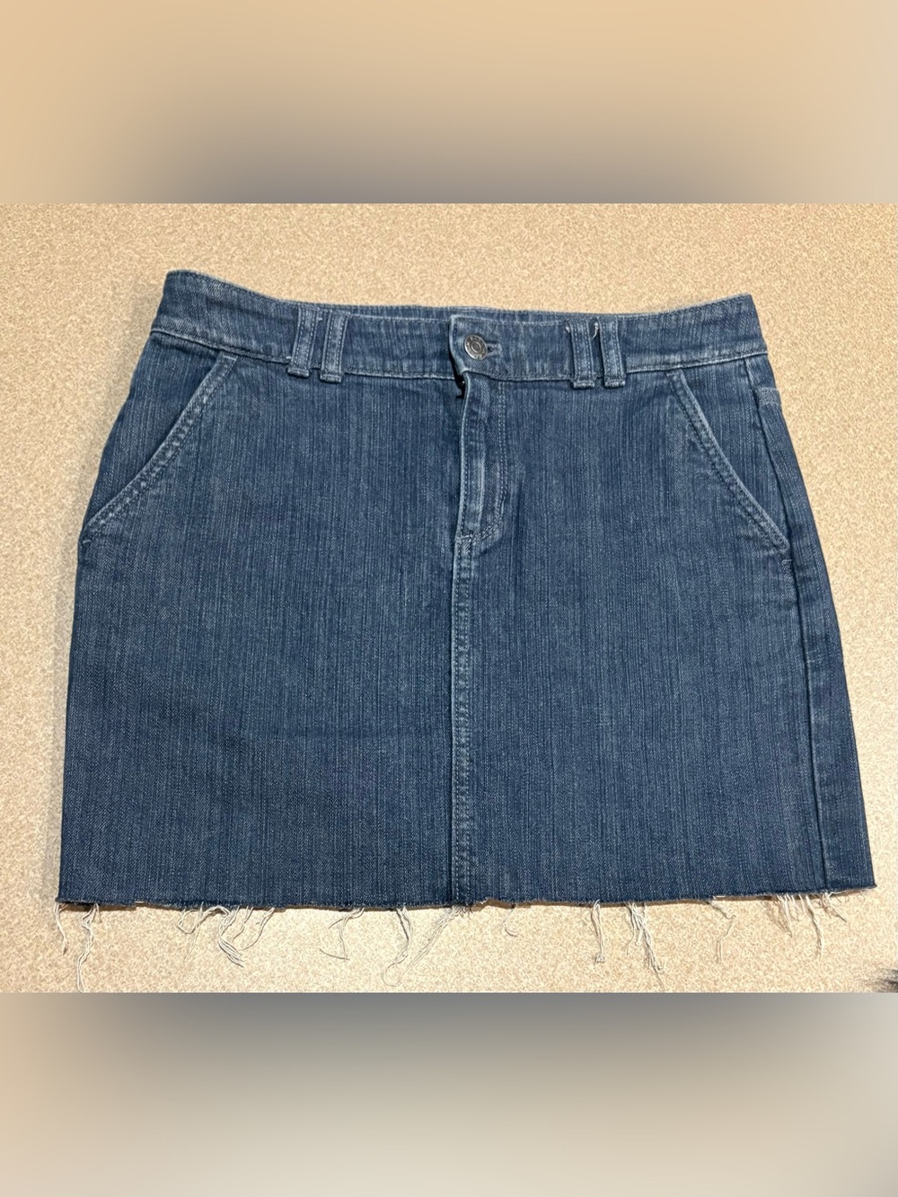 Banana Republic Dark Blue Straight Denim Skirt